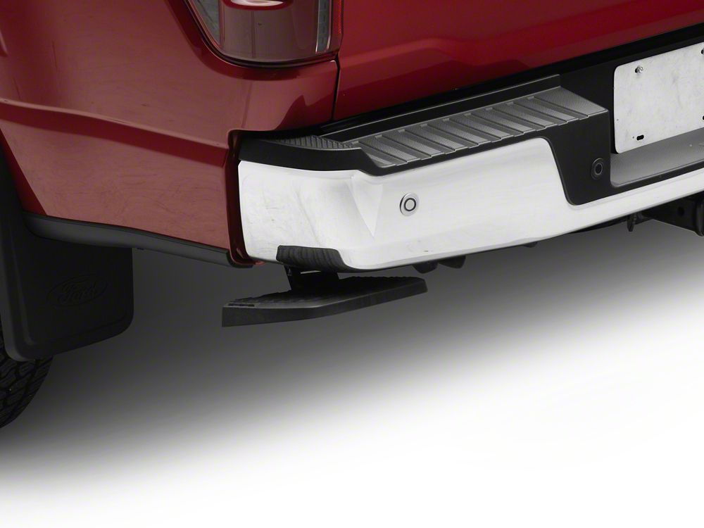 RedRock Retractable Bed Step; Rear Mounted (21-26 F-150 w/o Factory Dual Exhaust)