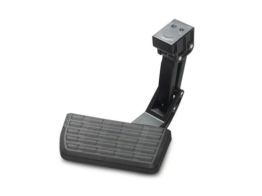 RedRock Retractable Bed Step; Rear Mounted (21-26 F-150 w/o Factory Dual Exhaust)
