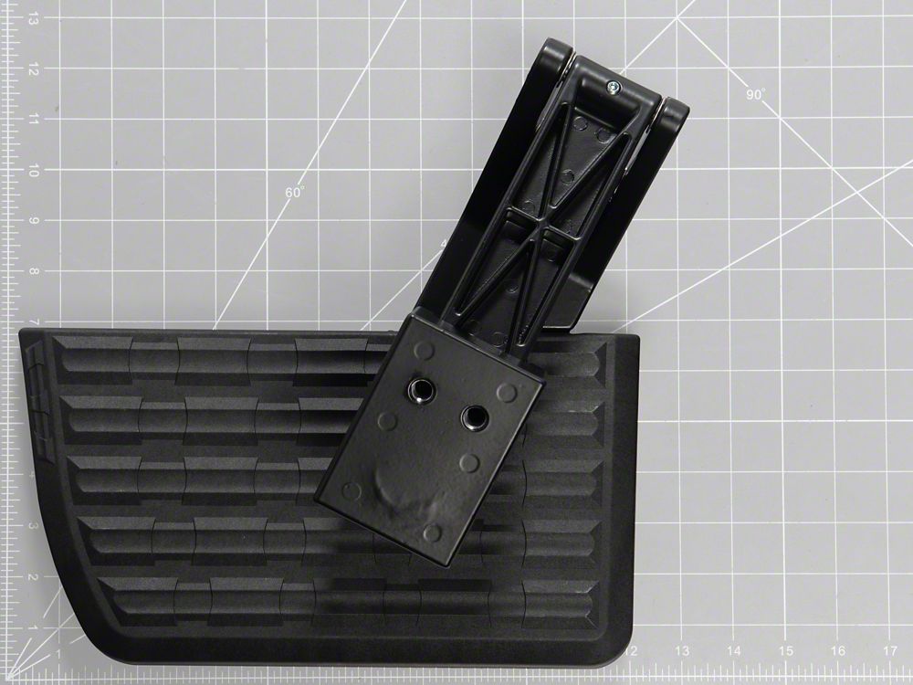 RedRock Retractable Bed Step; Rear Mounted (21-26 F-150 w/o Factory Dual Exhaust)