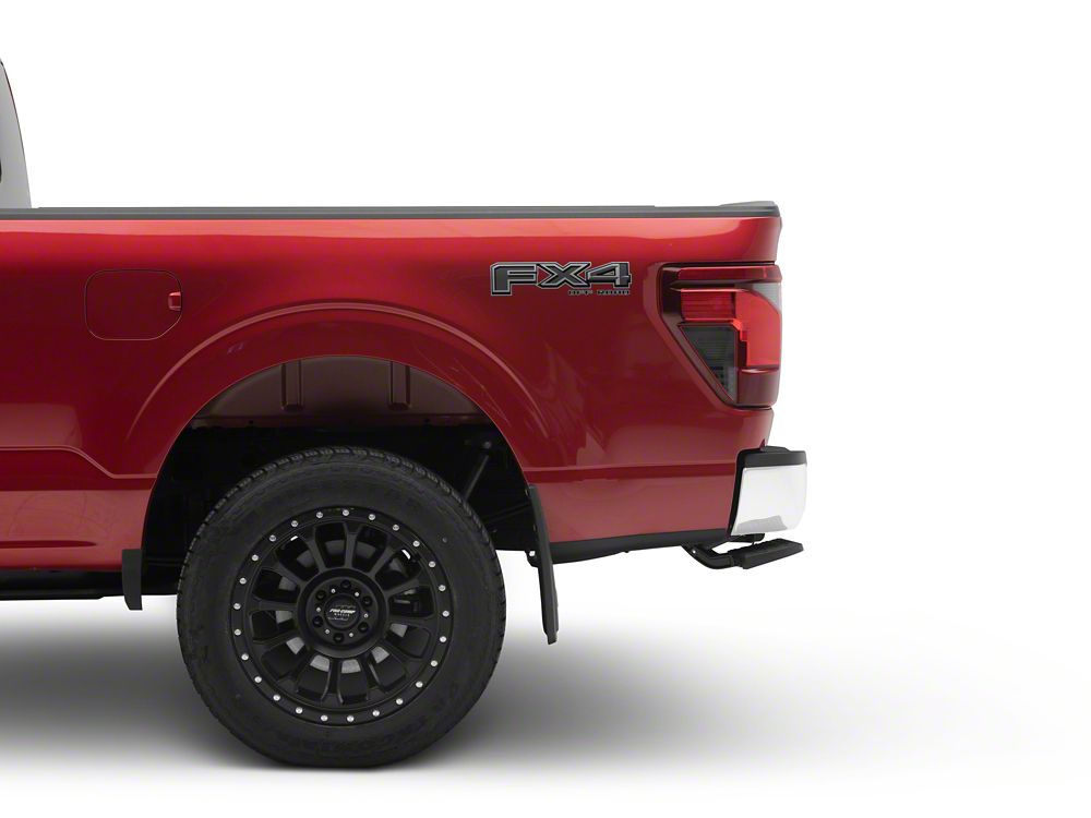 RedRock Retractable Bed Step; Rear Mounted (21-26 F-150 w/o Factory Dual Exhaust)