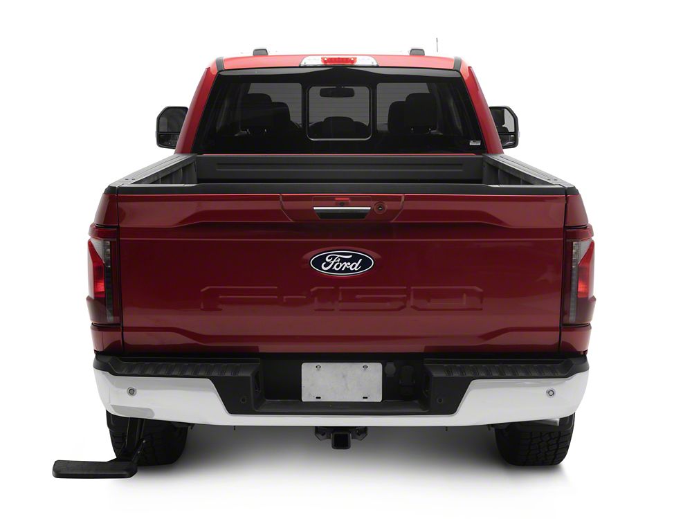 RedRock Retractable Bed Step; Rear Mounted (21-26 F-150 w/o Factory Dual Exhaust)