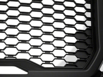 RedRock Baja Upper Replacement Grille with LED Lighting; Matte Black (18-20 F-150, Excluding Raptor)