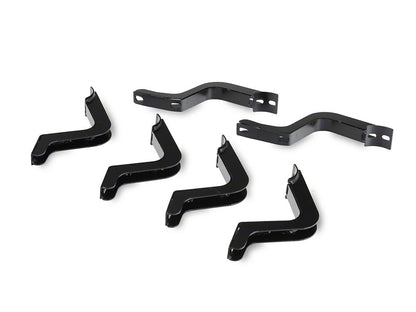 RedRock 3-Inch Running Boards; Black (10-24 4Runner, Excluding Limited, Nightshade, TRD Sport & 10-13 SR5)