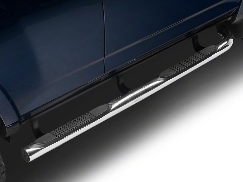 RedRock 3-Inch Side Step Bars; Stainless Steel (10-24 4Runner, Excluding Limited, Nightshade, TRD Sport & 10-13 SR5)