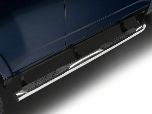 RedRock 3-Inch Side Step Bars; Stainless Steel (10-24 4Runner, Excluding Limited, Nightshade, TRD Sport & 10-13 SR5)