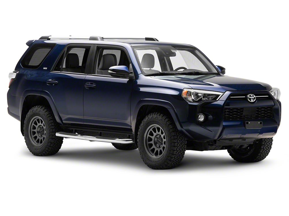 RedRock 3-Inch Side Step Bars; Stainless Steel (10-24 4Runner, Excluding Limited, Nightshade, TRD Sport & 10-13 SR5)