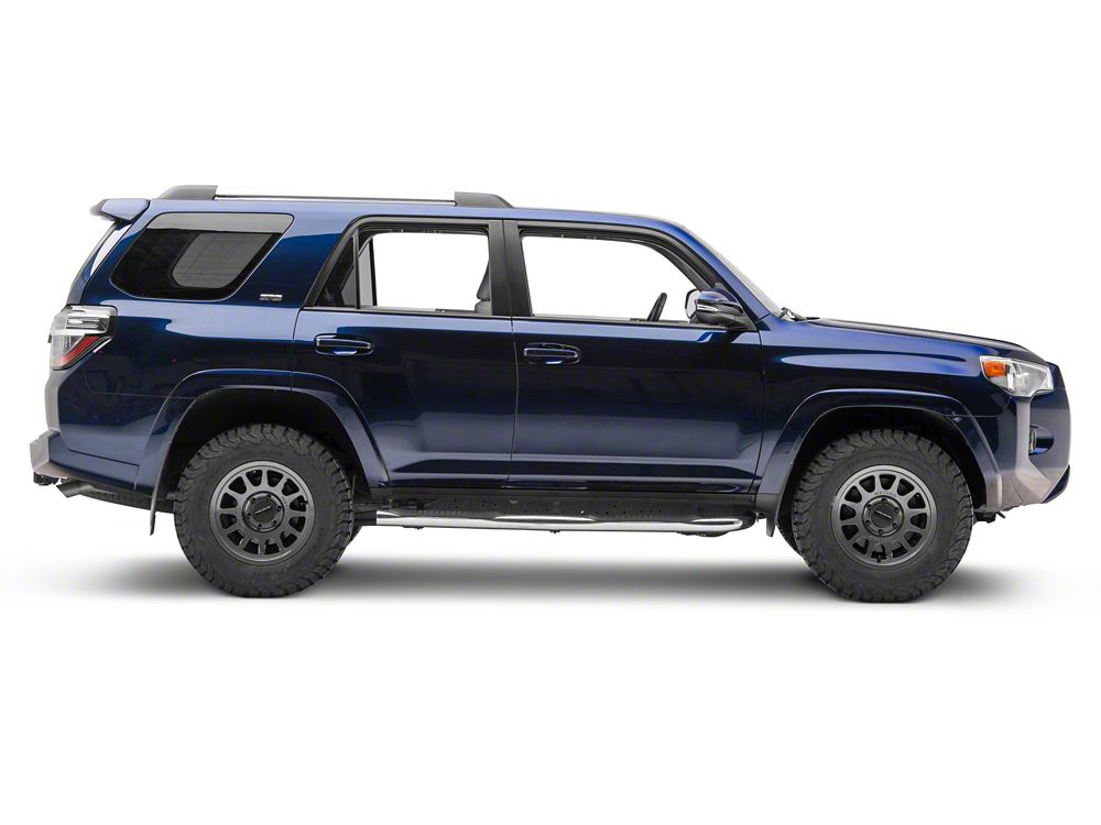 RedRock 3-Inch Side Step Bars; Stainless Steel (10-24 4Runner, Excluding Limited, Nightshade, TRD Sport & 10-13 SR5)