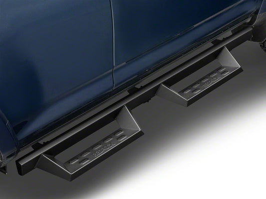 RedRock 4-Inch Drop TC1 Running Boards; Textured Black (10-24 4Runner, Excluding Limited, Nightshade, TRD Sport & 10-13 SR5)