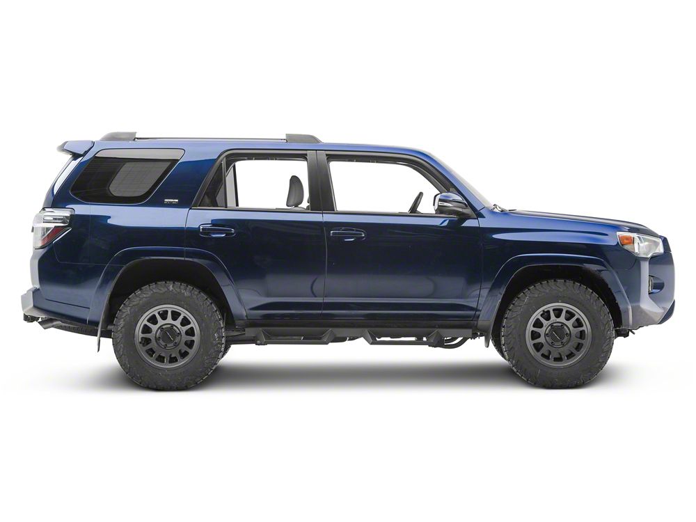 RedRock 4-Inch Drop TC1 Running Boards; Textured Black (10-24 4Runner, Excluding Limited, Nightshade, TRD Sport & 10-13 SR5)