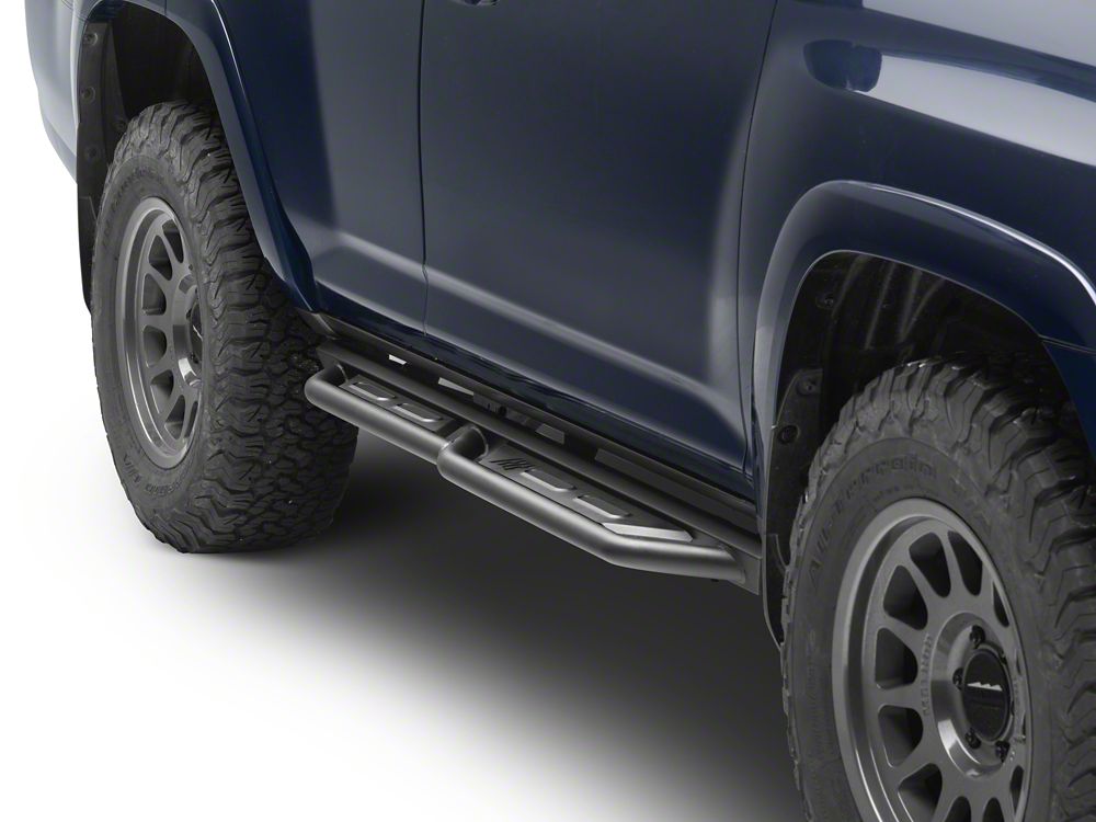 RedRock TC3 HD Rocker Steps; Textured Black (10-24 4Runner, Excluding Limited, Nightshade, TRD Sport & 10-13 SR5)