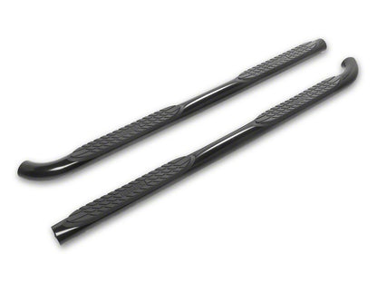 RedRock 3-Inch Side Step Bars; Gloss Black (25-26 4Runner)