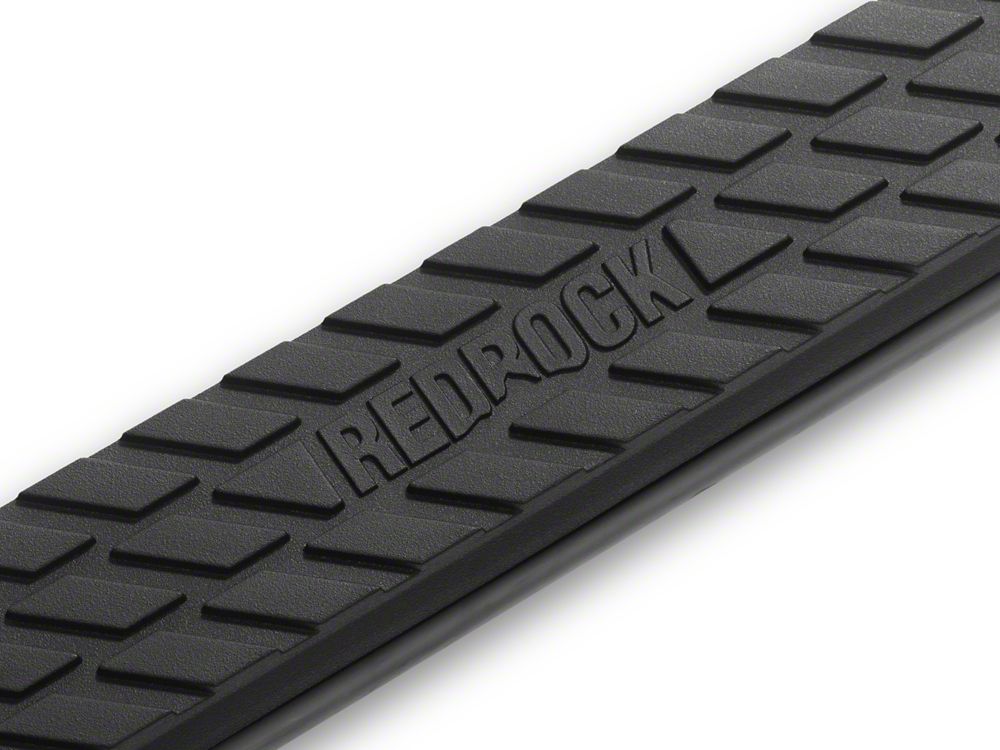 RedRock 3-Inch Side Step Bars; Gloss Black (25-26 4Runner)