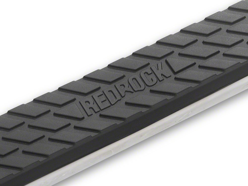 RedRock 3-Inch Side Step Bars; Stainless Steel (25-26 4Runner)