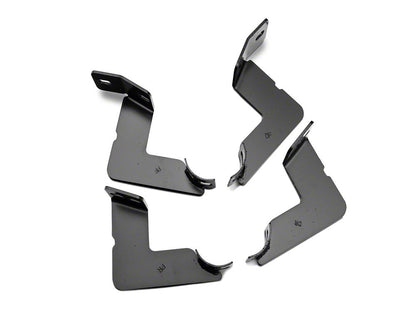 RedRock 3-Inch Side Step Bars; Black (05-23 Tacoma Double Cab)