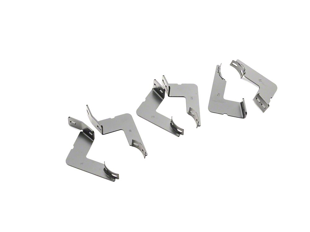 RedRock 3-Inch Side Step Bars; Stainless Steel (05-23 Tacoma Double Cab)