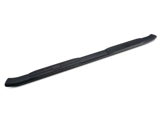 RedRock 4-Inch Oval Bent End PNC Side Step Bars; Black (05-23 Tacoma Access Cab)