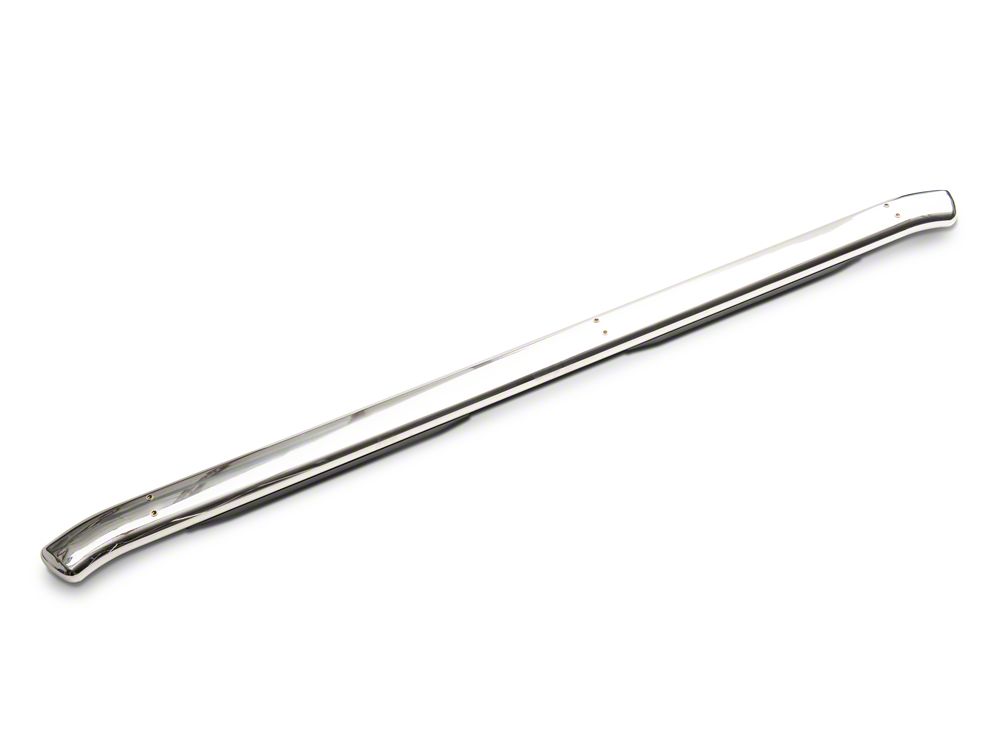 RedRock 4-Inch Oval Bent End PNC Side Step Bars; Stainless Steel (05-23 Tacoma Double Cab)