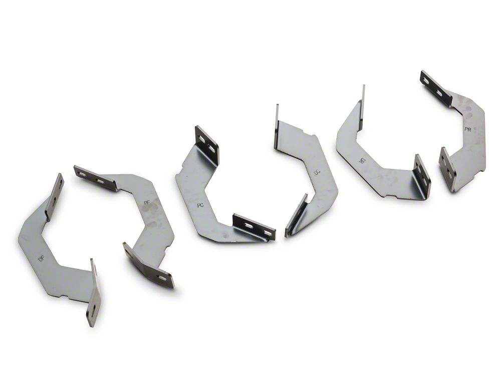 RedRock 4-Inch Oval Bent End PNC Side Step Bars; Stainless Steel (05-23 Tacoma Double Cab)