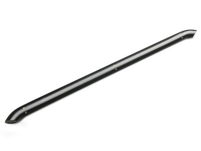 RedRock 4-Inch Oval Bent End Side Step Bars; Black (05-23 Tacoma Double Cab)