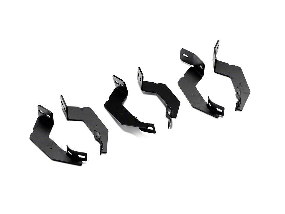 RedRock 5-Inch Oval Bent End Side Step Bars; Stainless Steel (05-23 Tacoma Double Cab)