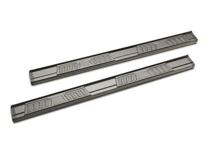 RedRock S6 Running Boards; Black (05-23 Tacoma Double Cab)