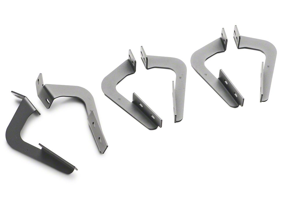 RedRock S6 Running Boards; Black (05-23 Tacoma Double Cab)