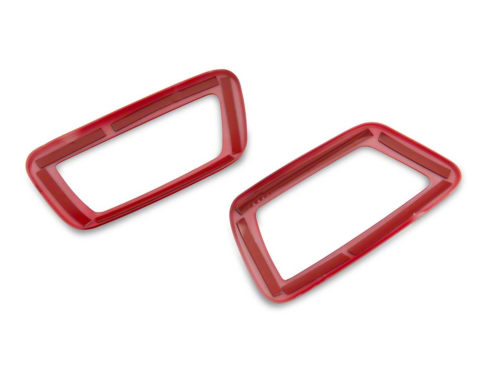 RedRock Front Door Handle Trim; Red (16-23 Tacoma)