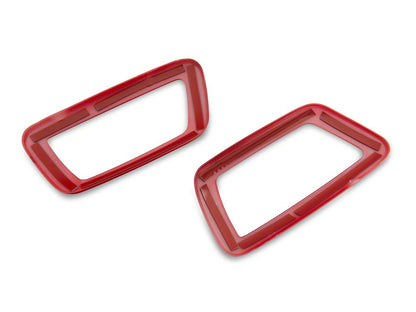 RedRock Front Door Handle Trim; Red (16-23 Tacoma)