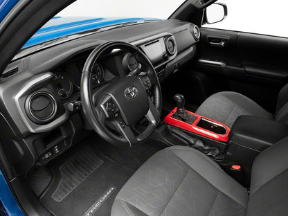 RedRock Center Console Trim; Red (16-23 Tacoma w/ Automatic Transmission)