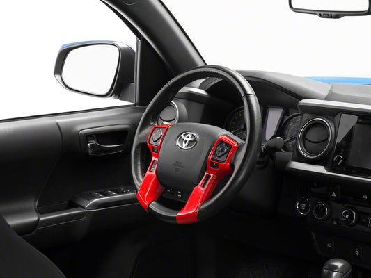 RedRock Steering Wheel Trim; Red (16-23 Tacoma)