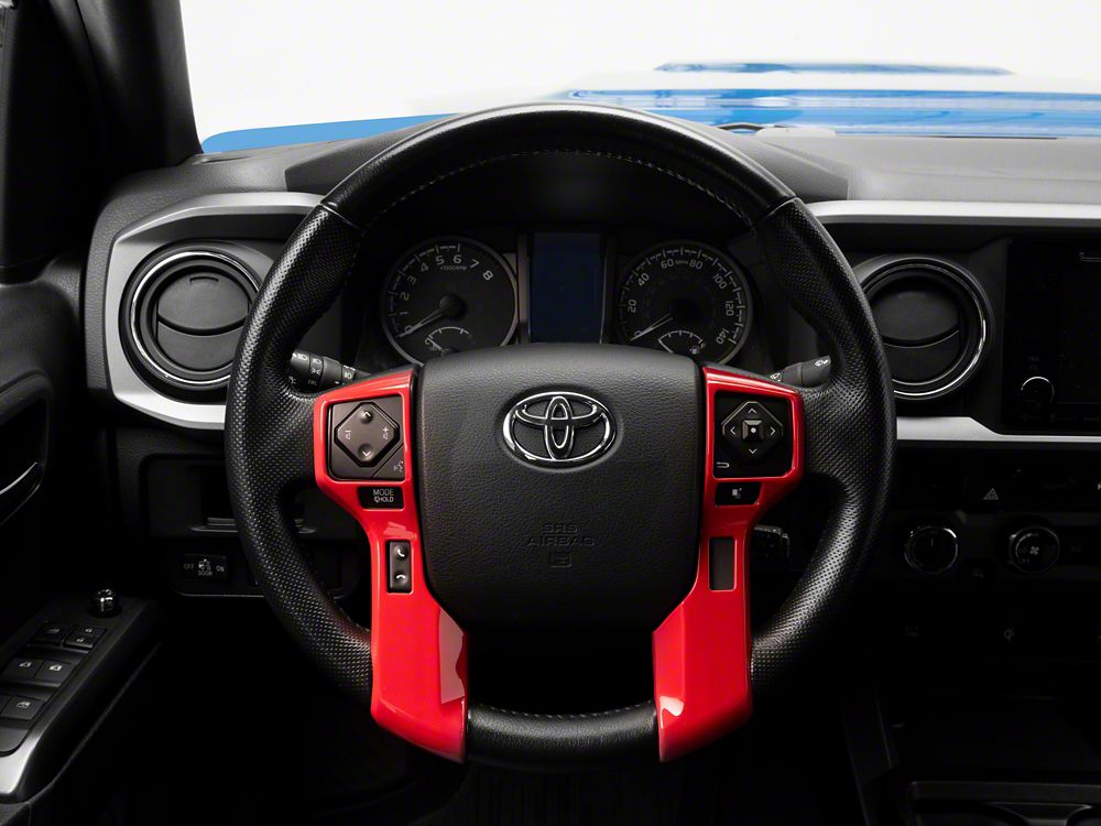 RedRock Steering Wheel Trim; Red (16-23 Tacoma)