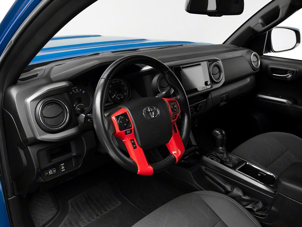 RedRock Steering Wheel Trim; Red (16-23 Tacoma)