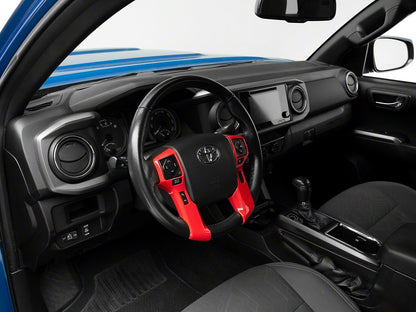 RedRock Steering Wheel Trim; Red (16-23 Tacoma)