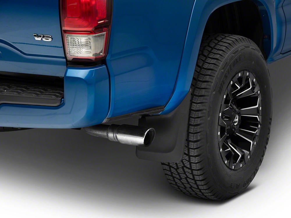 RedRock Molded Mud Flaps; Front and Rear (16-20 Tacoma w/ OE Fender Flares)