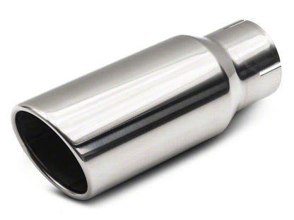 RedRock Stainless Steel Single Exhaust System with Polished Tip; Side Exit (16-23 3.5L Tacoma)