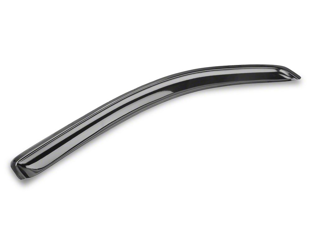 RedRock Low Profile Window Deflectors; Front and Rear; Gloss Black (16-23 Tacoma Double Cab)