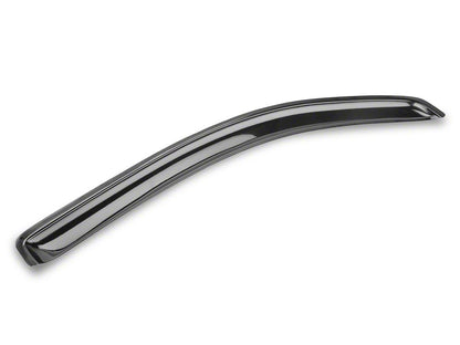 RedRock Low Profile Window Deflectors; Front and Rear; Gloss Black (16-23 Tacoma Double Cab)