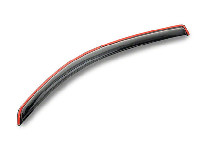 RedRock Low Profile Window Deflectors; Front and Rear; Gloss Black (16-23 Tacoma Double Cab)