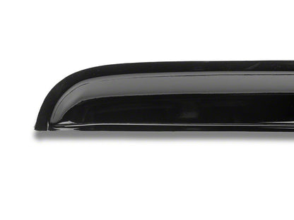 RedRock Low Profile Window Deflectors; Front and Rear; Gloss Black (16-23 Tacoma Double Cab)