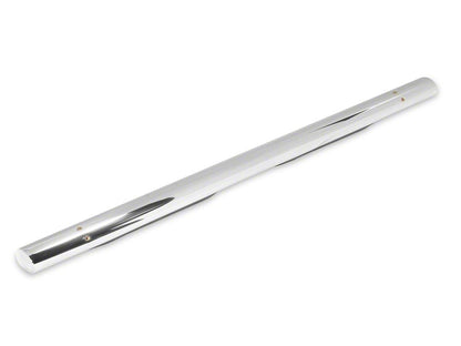 RedRock 4-Inch Oval Straight End Side Step Bars; Stainless Steel (05-23 Tacoma Access Cab)