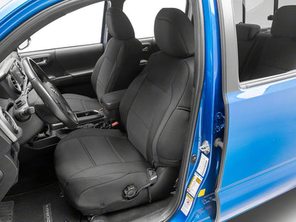 RedRock Premium Neoprene Front Seat Covers; Black (16-23 Tacoma Double Cab)