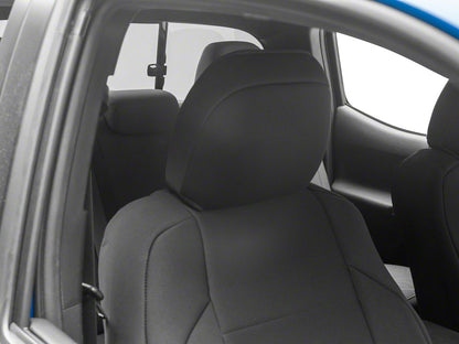 RedRock Premium Neoprene Front Seat Covers; Black (16-23 Tacoma Double Cab)
