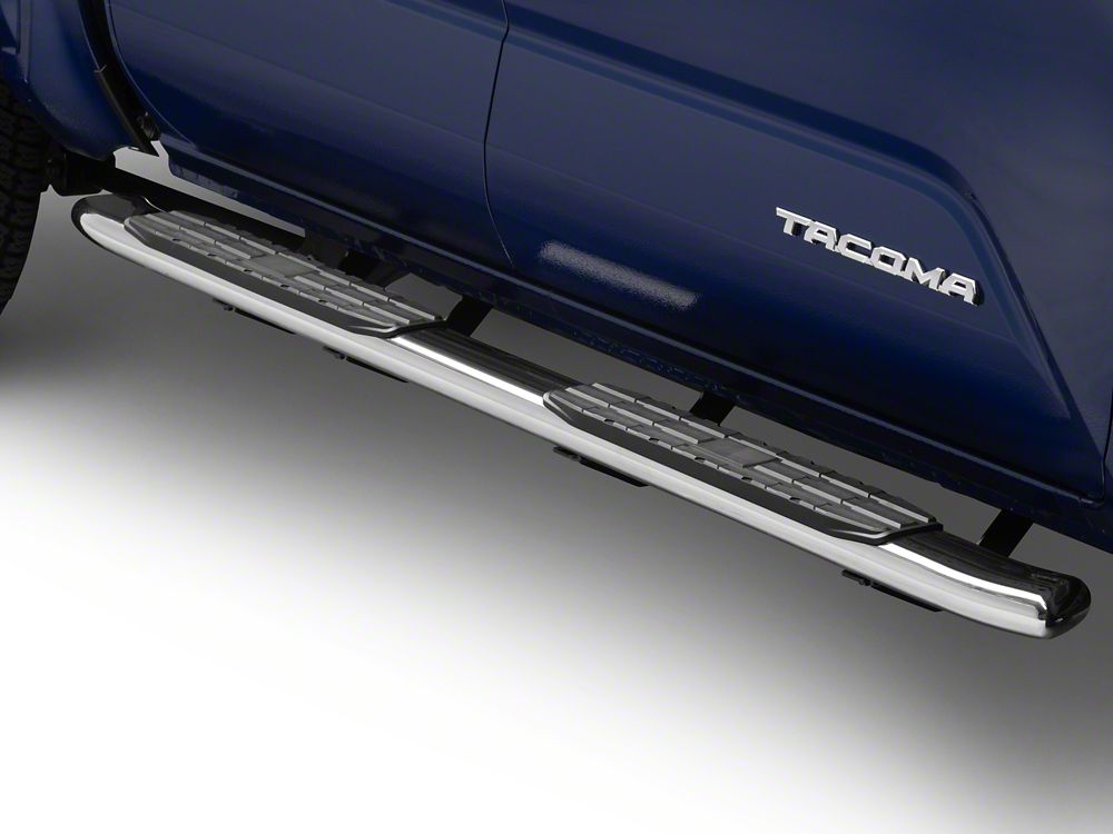 RedRock PNC Side Step Bars; Stainless Steel (24-25 Tacoma Double Cab)