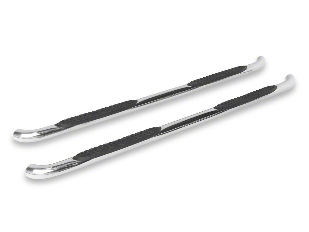 RedRock 3-Inch Side Step Bars; Stainless Steel (24-25 Tacoma Double Cab)