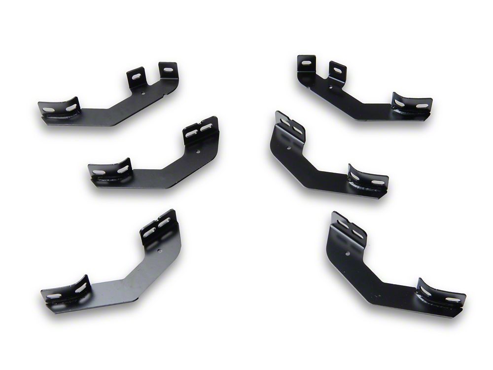 RedRock 5-Inch Oval Bent End Side Step Bars; 304 Stainless Steel (24-25 Tacoma Double Cab)
