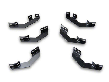 RedRock 5-Inch Oval Bent End Side Step Bars; 304 Stainless Steel (24-25 Tacoma Double Cab)