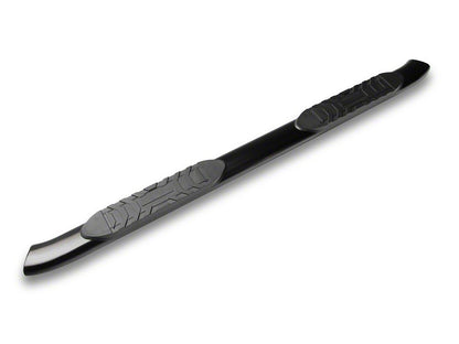 RedRock 5-Inch Oval Bent End Side Step Bars; Black (24-25 Tacoma Double Cab)