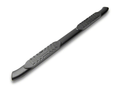 RedRock 5-Inch Oval Bent End Side Step Bars; Fine Texture Black (24-25 Tacoma Double Cab)