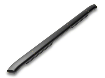 RedRock 5-Inch Oval Bent End Side Step Bars; Fine Texture Black (24-25 Tacoma Double Cab)