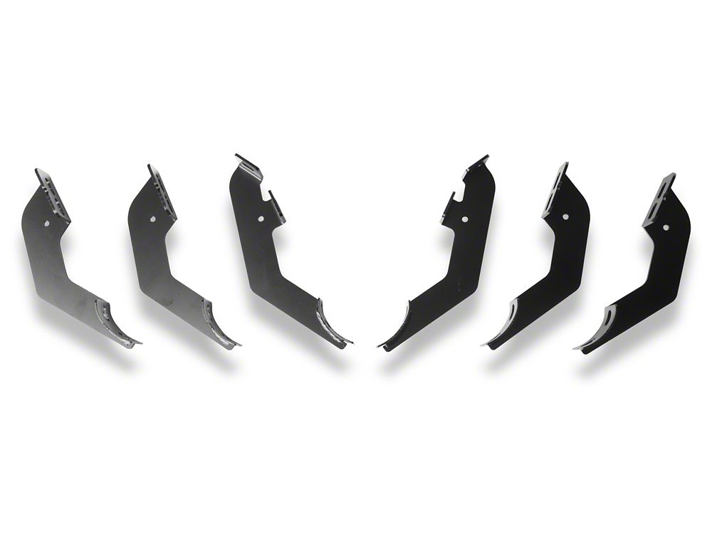 RedRock 4-Inch Oval Straight End Side Step Bars; 304 Stainless Steel (24-25 Tacoma Double Cab)